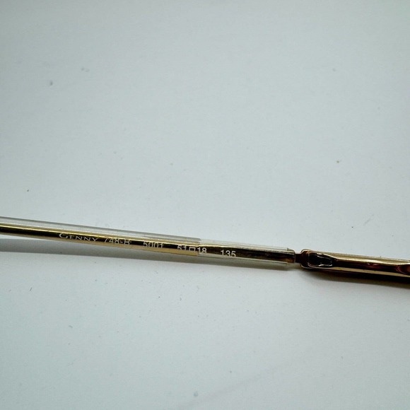 GENNY MOD.748-B 5001 Eyeglasses Frame Italy Half Rim 51-18-135 Gold/Clear H9974 - Picture 5 of 7